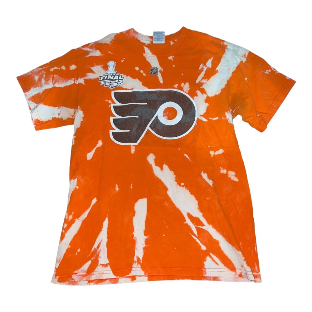 Repurposed bleached tee Philadelphia Flyers Pronger
